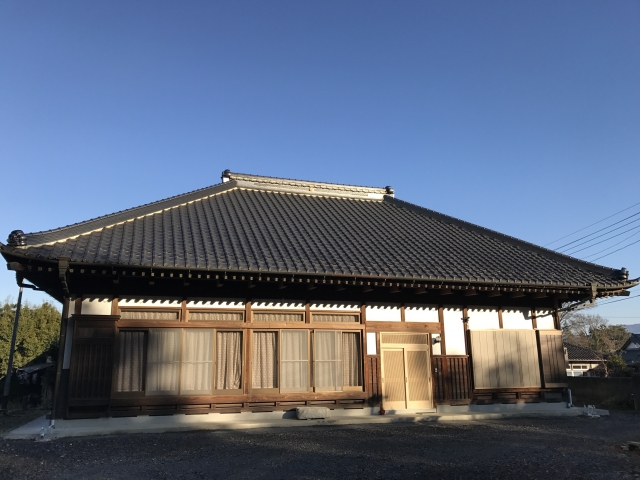 平屋の戸建て手住宅の写真。